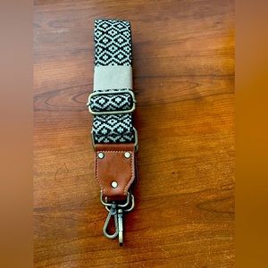 New New Vintage Crossbody Strap Black White Checkmate